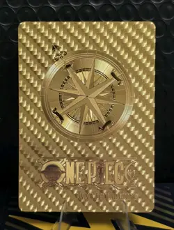 One Piece Nami WANTED Gold Foil Fan Art Collector Card TCG - Image 2