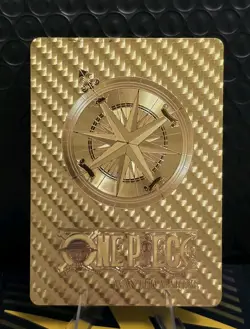 One Piece Nico Robin WANTED Gold Foil Fan Art Collector Card TCG - Image 2