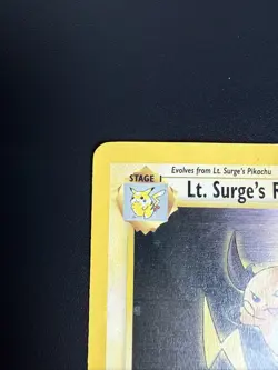 Pokemon TCG Lt. Surge's Raichu Gym Heroes 28/132 Unlimited Rare Card - Image 3