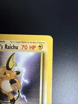 Pokemon TCG Lt. Surge's Raichu Gym Heroes 28/132 Unlimited Rare Card - Image 4