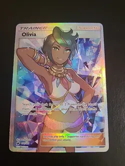 Olivia - 111/111 - Pokemon Crimson Invasion Sun Moon Full Art Card NM/LP - Image 1