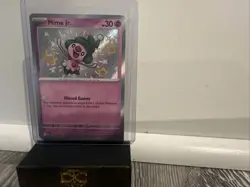 Pokemon TCG Mime Jr. Holo Shiny Rare Card 157/091 Scarlet Violet Paldean Fates - Image 1