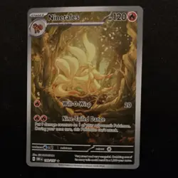 Pokemon Card Ninetails 199/197 Obsidian Flames Full Art Secret Rare NM - Image 2