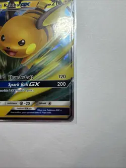 Pokemon Raichu GX SM213 Black Star Promo Ultra Rare Holo Trading Card NM - Image 4