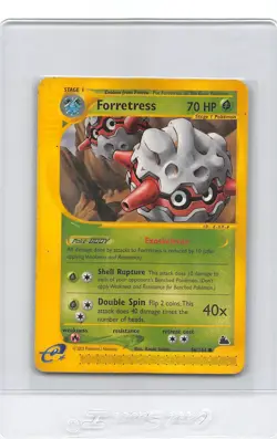 Forretress 56/144 - NON-HOLO - Skyridge - e-READER - VINTAGE POKEMON CARD - MP - Image 1