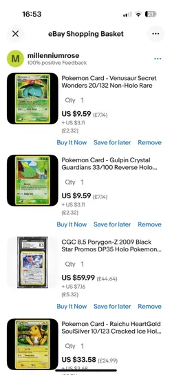 Pokemon Cards Collection Reserved 9 Pokemon Cards - Image 1