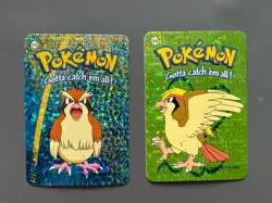 Pidgey Pidgeot #16 #18 Vending Prism Holo Sticker Card 2000 Pokemon - Image 1