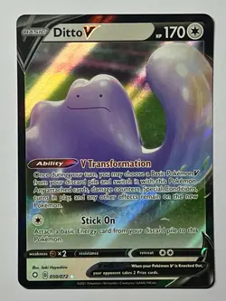Ditto V 050/072 (NM) Ultra Rare Sword & Shield: Shinning Fates 2021 Pokemon Card - Image 1