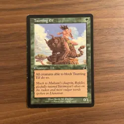 Taunting Elf MP Urza's Destiny 1999 Magic: the Gathering Card - Image 1