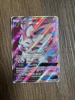 Pokemon TCG Sylveon GX Guardians Rising Holo Full Art Ultra Rare Card 140/145 - Image 1