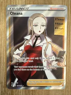 Oleana - 191/192 - Pokemon Rebel Clash Sword & Shield Full Art Rare Card NM - Image 1