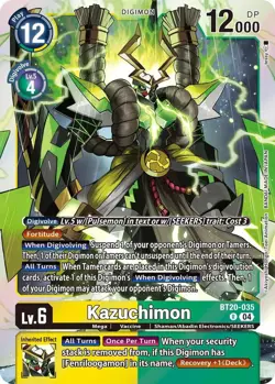 1x BT20-035 Kazuchimon Special Booster 2.5 Digimon Card Game x1 - Image 1