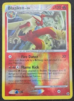 Blaziken 1/106 Reverse Holo Rare Great Encounters Card HP (Damaged) - Image 1