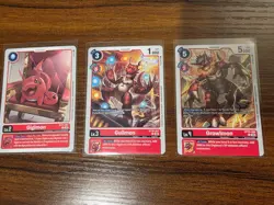 The complete Digimon Line of Gallantmon with 2 tamer cards & 1 option card. - Image 3