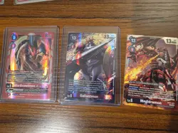The complete Digimon Line of Gallantmon with 2 tamer cards & 1 option card. - Image 4