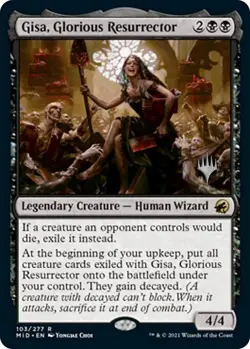 Gisa, Glorious Resurrector - Promo Pack: Innistrad: Midnight Hunt (PPMID)(FOIL) - Image 1