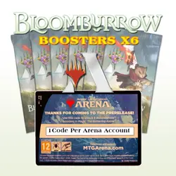 MTG ARENA PRERELEASE CODE CARD - X6 DIGITAL BLOOMBURROW BOOSTER PACKS DOWNLOAD - Image 2
