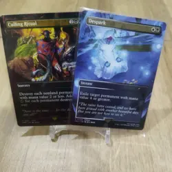 MTG BORDERLESS FINAL FANTASY Commander Party promo Package of 2 NM English - Image 1