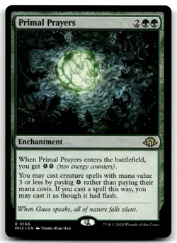 MTG Primal Prayers R Modern Horizons 3 166 LP - Image 1