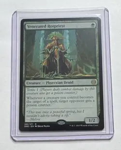 Venerated Rotpriest 192/271 Phyrexia: All Will Be One Rare Creature MTG NM/M - Image 1