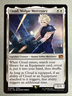 MTG / Cloud, Midgar Mercenary / FIN / #10 / Regular / Mythic / NM - Image 1