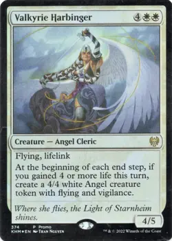 MTG Foil Valkyrie Harbinger Kaldheim Promo LP/NM - Image 1