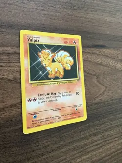 Vulpix Base Set Pokemon TCG 68/102 Unlimited Common LP - Image 3