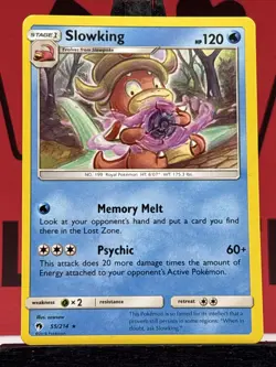 Slowking 55/214 Lost Thunder Regular Rare Pokemon TCG 2018 LP - Image 3