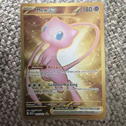Pokemon Card Mew EX 205/165 Metal Scarlet & Violet 151 UPC Promo EX/NM - Image 1