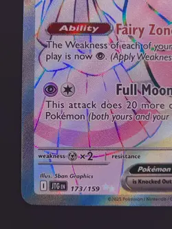 Lillie’s Clefairy ex 173/159 Ultra Rare Journey Together Pokemon TCG NM - Image 4