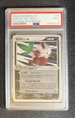 PSA 9 MINT Shiftry ex 97/100 Pokemon 2006 Crystal Guardians - Image 1