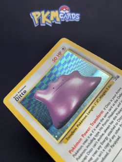 Pokemon TCG Ditto Fossil 3/62 Holo Rare MP. - Image 2
