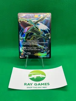 Pokemon TCG Rayquaza EX 104/108 Roaring Skies Holo Full Art LP - Image 1