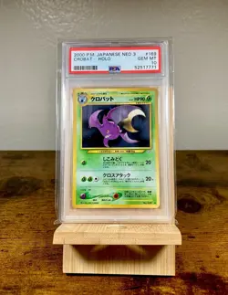 2000 POKEMON JAPANESE NEO 3 #169 CROBAT-HOLO PSA 10 - Image 1