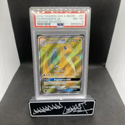 2018 Pokemon Sun & Moon Dragon Majesty Dragonite Ultra Rare #67/70 PSA - Image 1