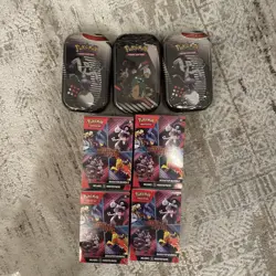 Pokemon Scarlet & Violet Destined Rivals Booster Bundle Box X4 + X3 Unova Mini - Image 1