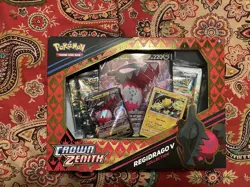 Pokemon Crown Zenith Regidrago V Collection Factory Sealed - Image 1