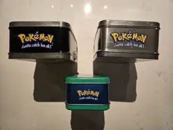 Pokemon Gotta Catch 'em All, Pikachu, Mew/Mewtwo Tin Boxs Lot Of 3 1999 Vintage - Image 5