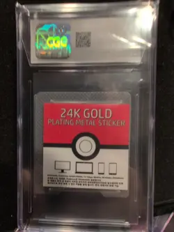 2023 Pokemon Striking Popping Candy 24k Gold Plating Stickers Mew CGC 8.5 - Image 3