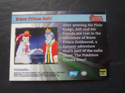 2001 Topps Pokemon Johto League Champions Screen Snaps! SNAP03 Brave Prince Ash! - Image 2