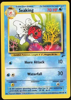 2000 Pokemon Base Set 2 Seaking /130 Uncommon #60 NM - Image 1