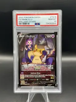 PSA 10 Mimikyu V Full Art TG16/TG30 Pokemon Brilliant Stars ENGLISH 2022 - Image 1