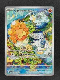 Castform Sunny Form 195 Pokemon SSP Surging Sparks 2024 NM 🔥🔥🔥 - Image 1