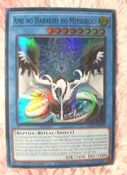 Yu-gi-oh! Ame no Habakiri no Mitsurugi ALIN-EN092 Super Rare 1st Edition - Image 1