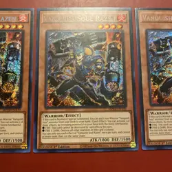 Yugioh - Vanquished Soul Razen MP24-EN139 1st Edition NM X3 - PLAYSET - Image 3