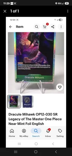 Mega Lopunny ex 128/094 Me02: Phantasmal Flames Holo One Piece Cards - Image 3