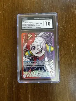 2024 One Piece Wings Of The Captain Alt Art Uta #OP06-001 CGC 10 GEM MINT - Image 1