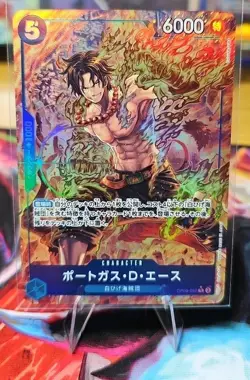 One Piece CCG Portgas D. Ace OP08-052 Rare Alt Art Japanese. Near Mint. - Image 1