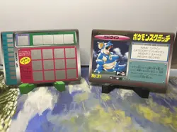 Nidoking NO.34 & Nidoqueen NO.31 Pokemon Scratch Card 1997 Japanese VERY RARE - Image 2