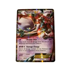 Pokemon Mewtwo EX 62/162 BREAKthrough Holo Rare EX 170 HP Psychic Card 2015 - Image 1